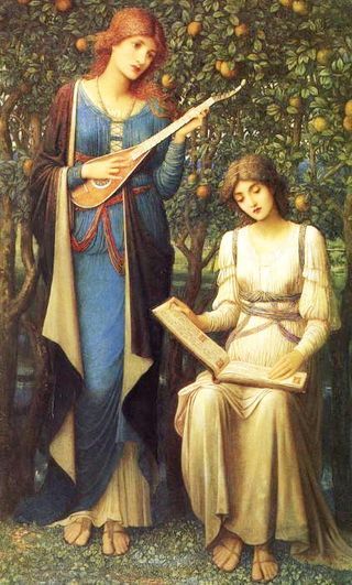 When Apples Were Golden and Songs Were Sweet by John Melhuish Strudwick