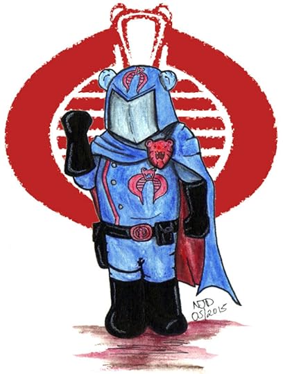 Teddy Bear Cobra Commander Cuddly Sketch by Nick Davis