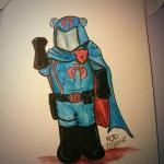 Teddy Cobra Commander - Watercolor