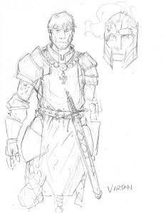 Legends Graphic Novel Sketch - Vartan - by Tyler Sowles
