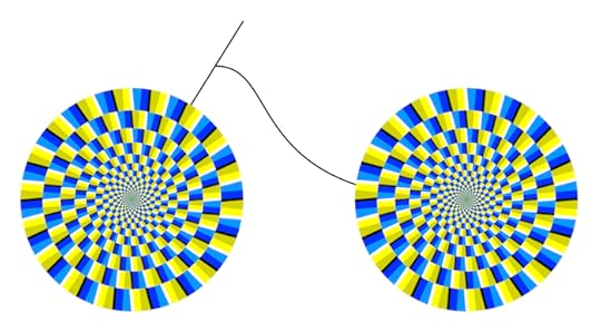 Caution: This image might make observers feel sick. The bicycle wheels may appear to rotate counterclockwise, but this is a still image! Photo credit: Akiyoshi Kitaoka