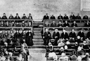 Philadelphia Friends worshipping, circa 1900