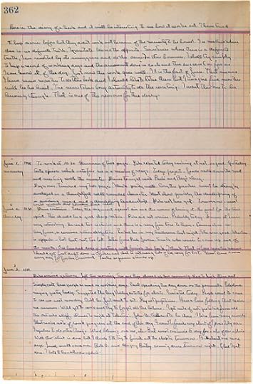 Steinbeck's daily ledger for Grapes of Wrath