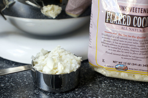 flaked coconut, you'll need a lot