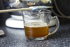 browned butter, ready to chill