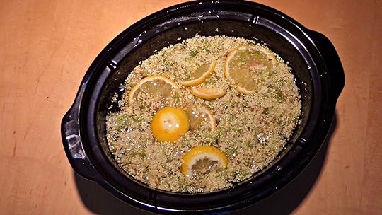 Elderflower cordial ingredients steeping - Laura Perry