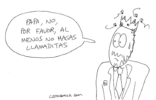 Viñeta de humor gráfico sobre los intentos de la monarquía de controlar la opinión pública.