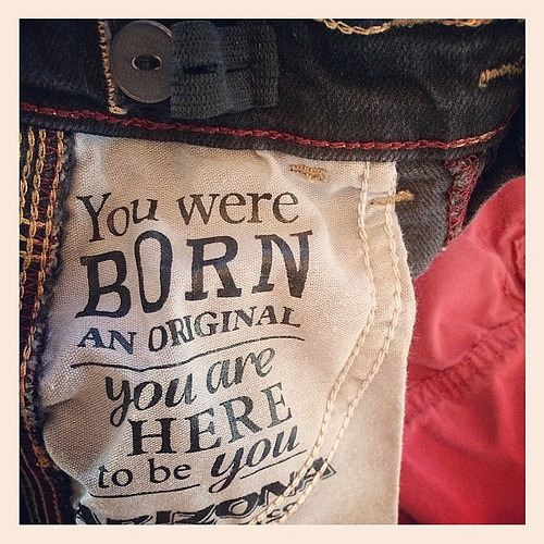 Folding clothes and found this #hopenote stitched into the pocket of a pair of True's jeans. #lovethis #forallofus #sotrue