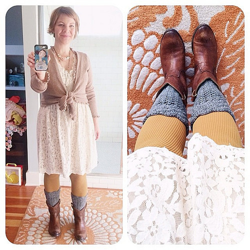 The days just start so much better on the days I practice #thewearyourjoyproject. Hello intention! Today I am especially grateful for dear soul who thought of boot cuffs. #brilliant #fun