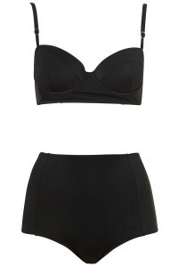 All Black High Waisted Bikini