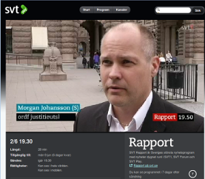Se inslaget om datalagringen med början 19:30 in i videon
