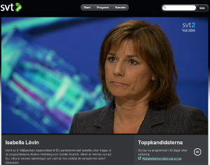 Se Isabella Lövin (MP) blåljuga om fildelningen från tidskod 23:10