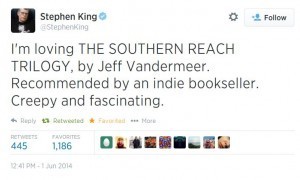 Twitter StephenKing I'm loving THE SOUTHERN REACH ..