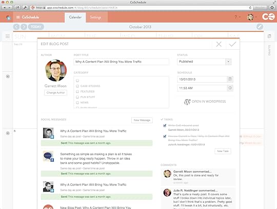 CoSchedule WordPress Editorial and Social Media Calendar