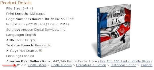 How Angels Die is #17 on Amazon!