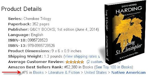 Losing St. Christopher is #75 on Amazon!