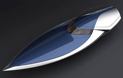 Or a Bugatti Veyro Sang Blue speedboat