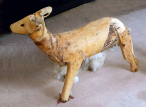 intriguing goat sculpture
