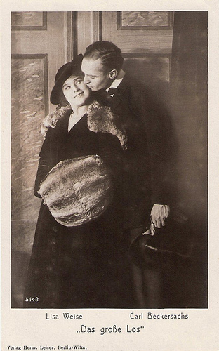Lisa Weise and Karl Beckersachs in Das grosse Los