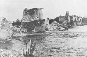 Bridge over Loire River at Saumur, France (US Air Force photo)