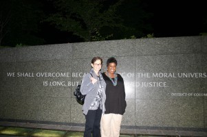 Vanessa and Debbie at MLK Memorial