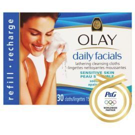 Box of Olay Daily Facials