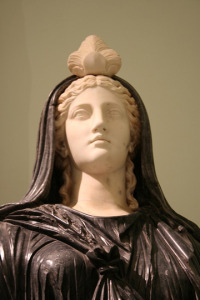 Roman Isis, from the 2nd century CE, in the Farnese Collection in Naples. Perhaps my favorite non-Egyptian image of the Goddess. Now I have seen Her up close and personal. Image copyright Forrest 2009.