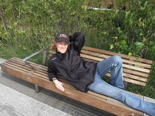 Sheila relaxing at the high line