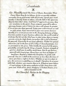 Desiderata