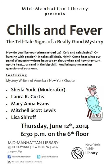 Flyer for Chills and Fever presentation at Mid-Manhattan library