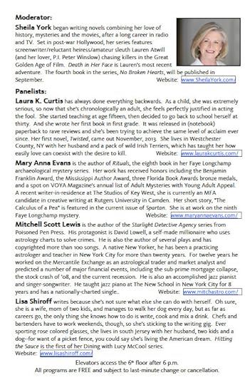 Bios of speakers at Chills panel