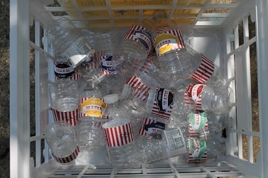 Recycling Water Bottles from a Party