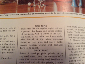 Fish jello! Yum!
