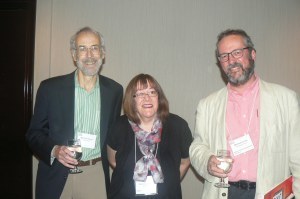 Mel, Donna and me after our panel