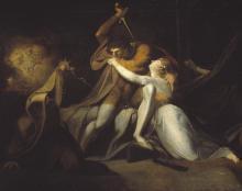 Gothic Fantasy, Percival Delivering Belisane from the Enchantment of Urma, Fuseli