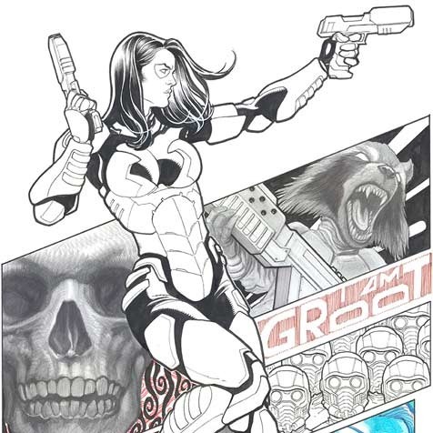 FRANK CHO: Guardians of the Galaxy Annual #1 cover