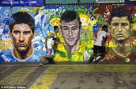 painted street brazil