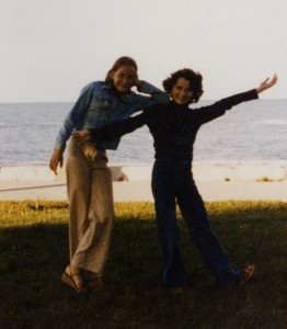 The author, when she was about Quinny & Hopper's age, posing with her childhood neighbor and bff, Kirsten