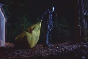 This is not going to end well...for the one in the sleeping bag. For viewers, I suggest putting down any beverages.