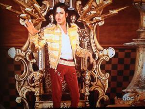 Michael's hologram performing on the Billboard Music Awards.