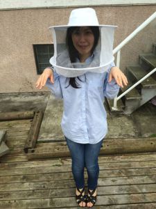 Resident beeologist Akem Aota