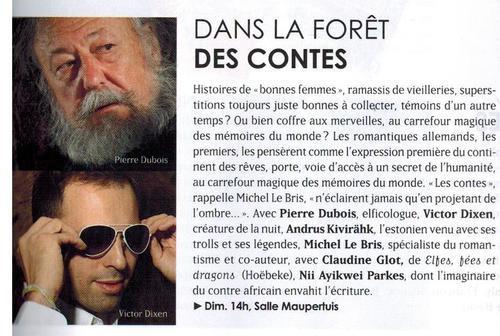 Une table ronde sur les contes animée par Jean-Luc Rivera...
