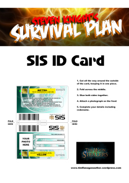 Printable SIS Card