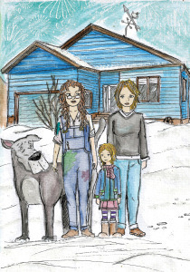 Interior illustration from EMLYN AND THE GREMLIN.