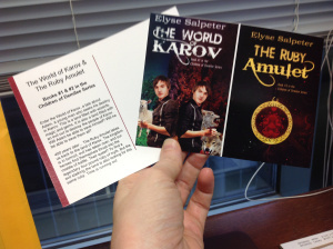 Dual Postcard for two fantasy novels