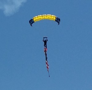 Navy Seal with American Flag