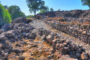 Cobbled street in Bethsaida, photo by biblewalks.com