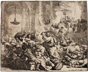Rembrandt etching