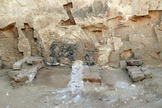 A lime kiln to produce lime to cover bodies