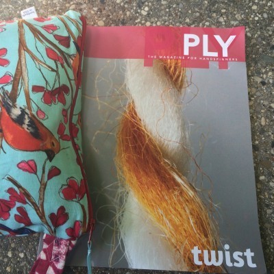 Spinning bag and plane reading.